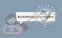 浙江经济职业技术学院2020录取分数线（附2017-2020年分数线）