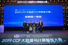 中南大学学子获2019CCF大数据与计算智能大赛一等奖